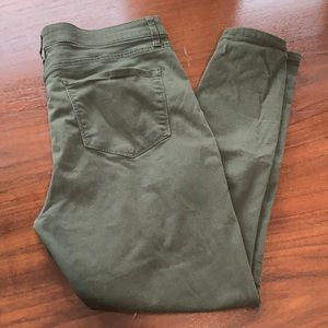 Lularoe Skinny Fit Denim Jeans - Size 32 - Olive Green